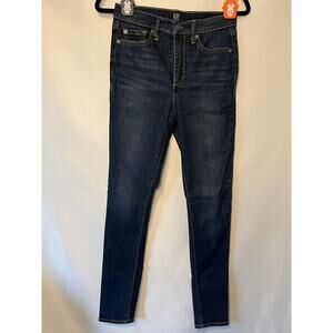 Gap 1969 True Skinny Jeans Women's 26 REG Blue High Rise Cotton Blend
